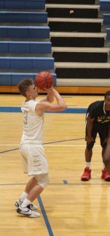 On Jan. 26, Rumbo makes a shot against Grain Valley High School. Staley won 67-56. “I’ve came back stronger than ever and fully recovered,” Rumbo said.