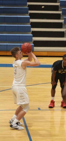 On Jan. 26, Rumbo makes a shot against Grain Valley High School. Staley won 67-56. “I’ve came back stronger than ever and fully recovered,” Rumbo said. 